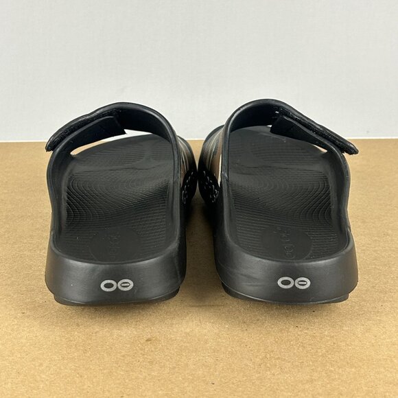 Oofos Ooahh Sport Flex Camo Slide Sandals Womens 10 Mens 8 Green Black Slip On - Picture 4 of 9